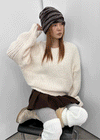 Mulfree boatneck color knit
