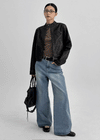 Relont Washed Wide Denim Pants
