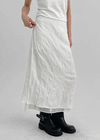 Sucre Chiffon Back Banding Long Skirt