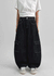Benyun Non-fade Raw Balloon Cargo Denim Pants