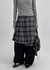 Myron Wool Midi Check Wrap Skirt