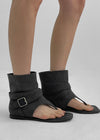 Mibello Buckle Thong Boots
